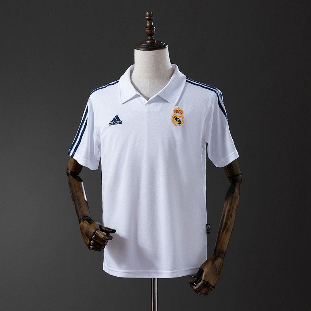 JER-4724_1 Real Madrid 2002/2003 Champions League Home Retro Shirt - 图片 1