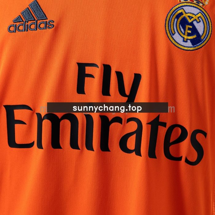 Real Madrid 2013-2014 Second Away Long Sleeve Retro Jersey - 图片 6