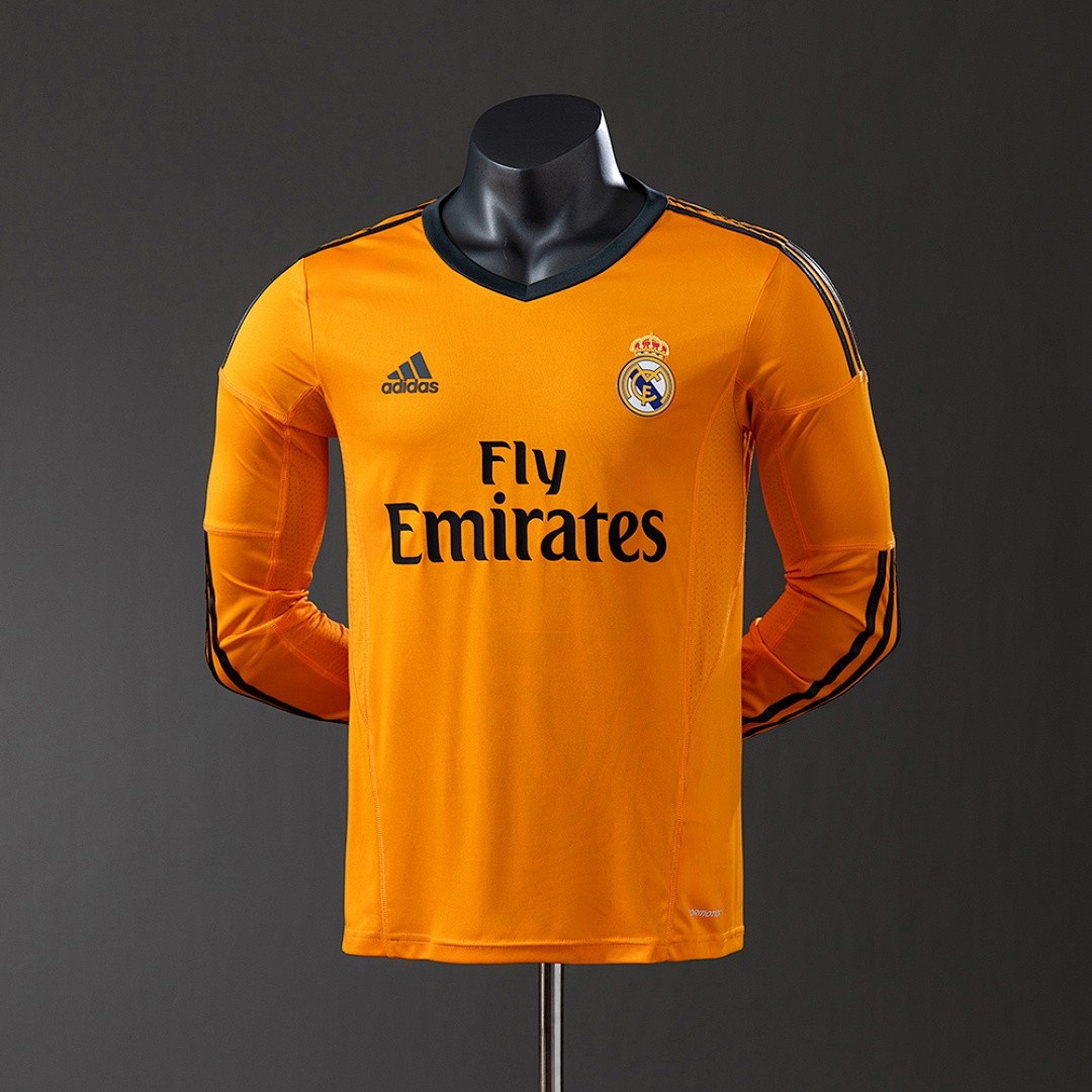 JER-4729_1 Real Madrid 13/14 Third Away Long Sleeve Player Version Jersey - 图片 1