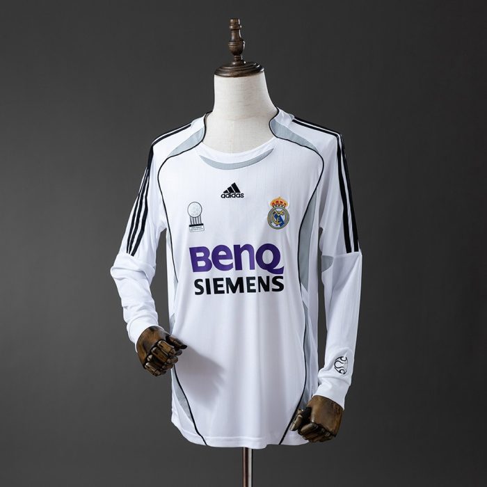 Real Madrid 2006/07 Home Long Sleeve Retro Jersey - 图片 9