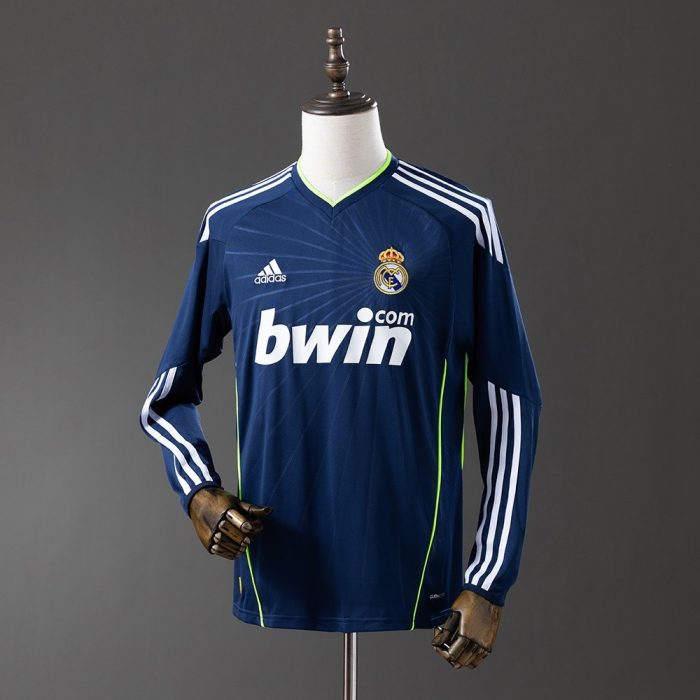 Real Madrid 2010/11 Away Long Sleeve Retro Jersey - 图片 9