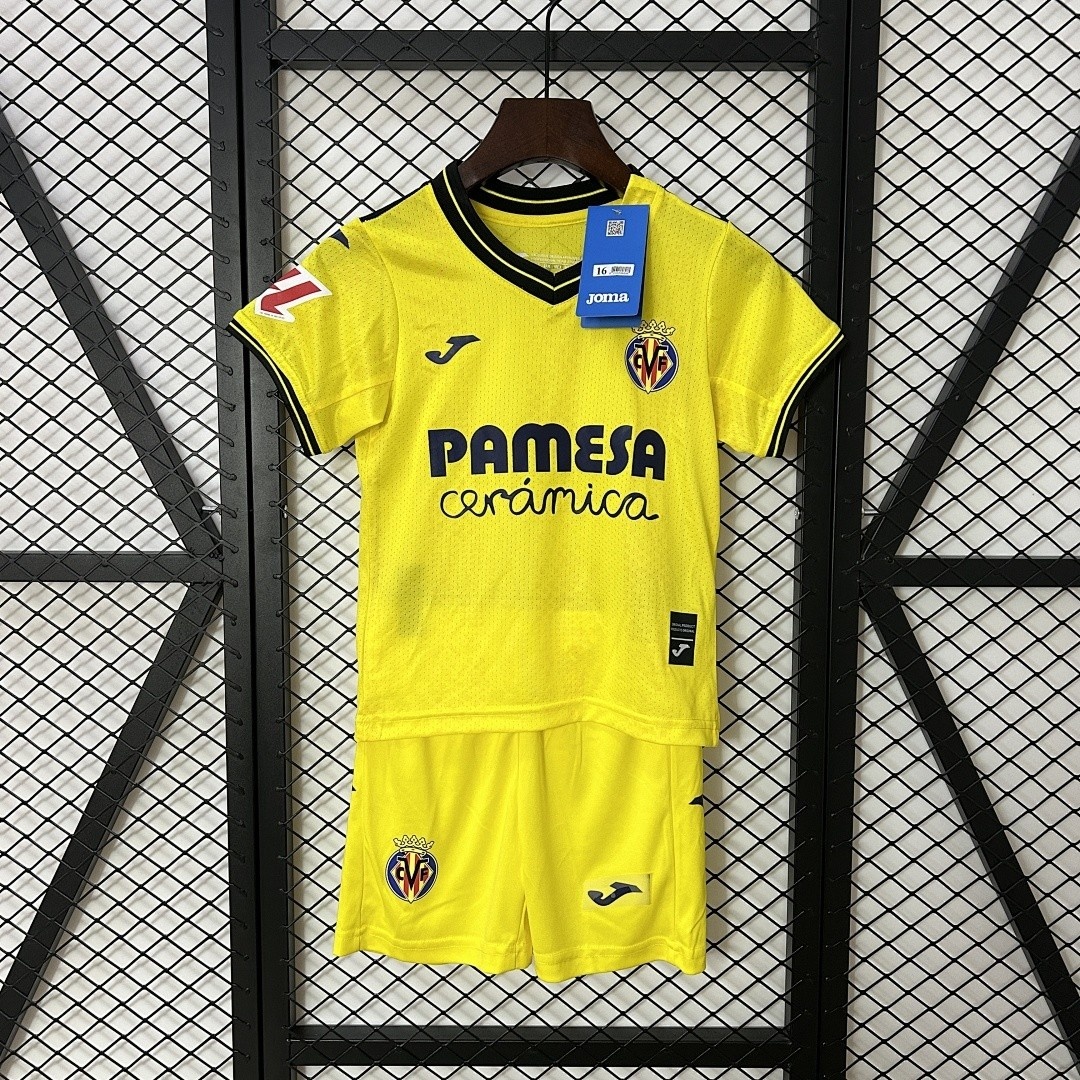 JER-4784_1 24/25 Villarreal Home Kids Jersey - 图片 1