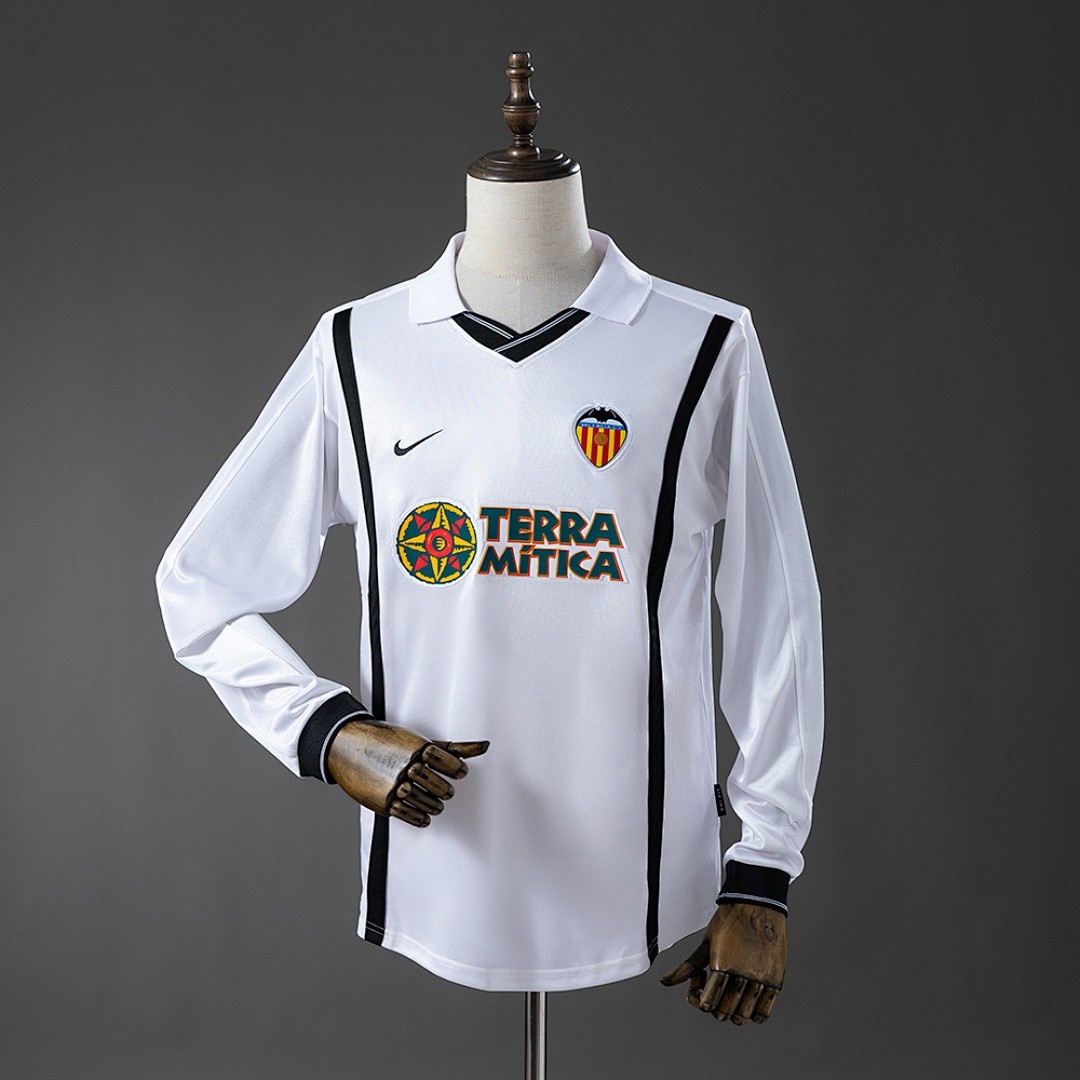 JER-4800_1 Valencia 00/01 Retro Long-Sleeve Jersey - 图片 1