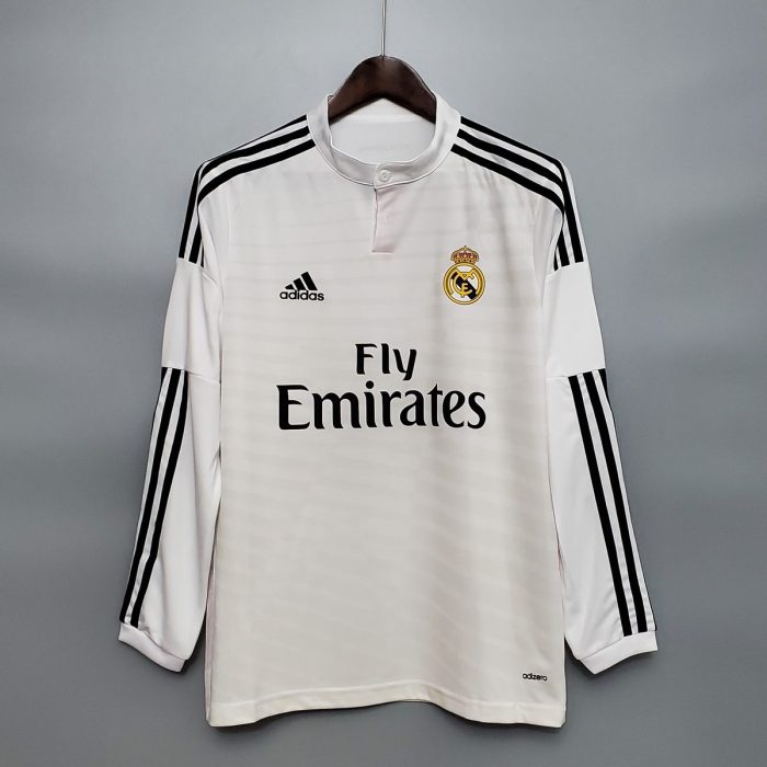 Real Madrid 14/15 Home Retro Long Sleeve Jersey - 图片 8