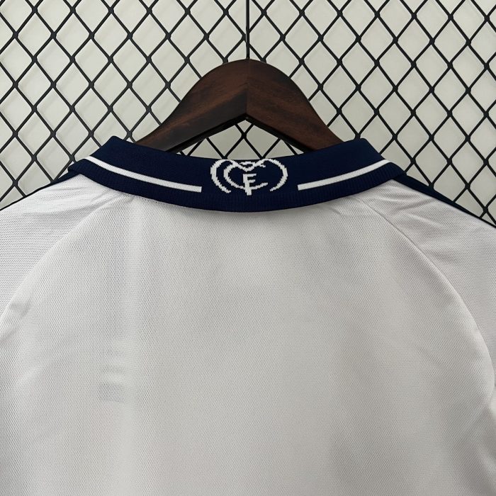 Real Madrid 2000/2001 Home Retro Long Sleeve Jersey - 图片 2