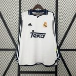 Real Madrid 2000/2001 Home Retro Long Sleeve Jersey - 图片 8
