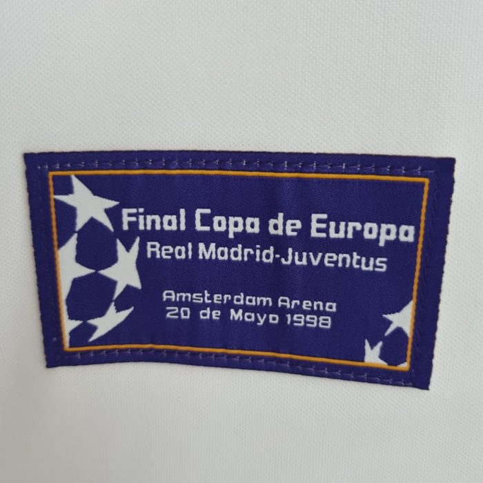 Real Madrid 1997-98 Champions League 7 Champions Commemorative Edition Retro Jersey - 图片 6