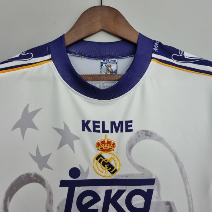Real Madrid 1997-98 Champions League 7 Champions Commemorative Edition Retro Jersey - 图片 8