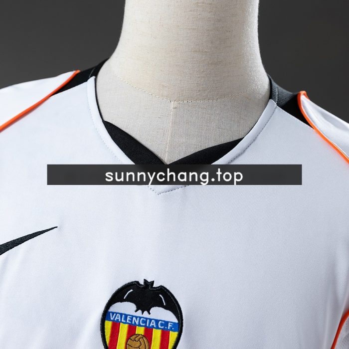 Valencia 04/05 Home Retro Jersey - 图片 5