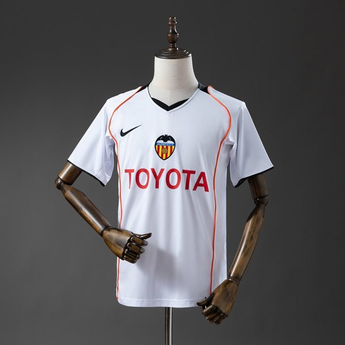 Valencia 04/05 Home Retro Jersey - 图片 7