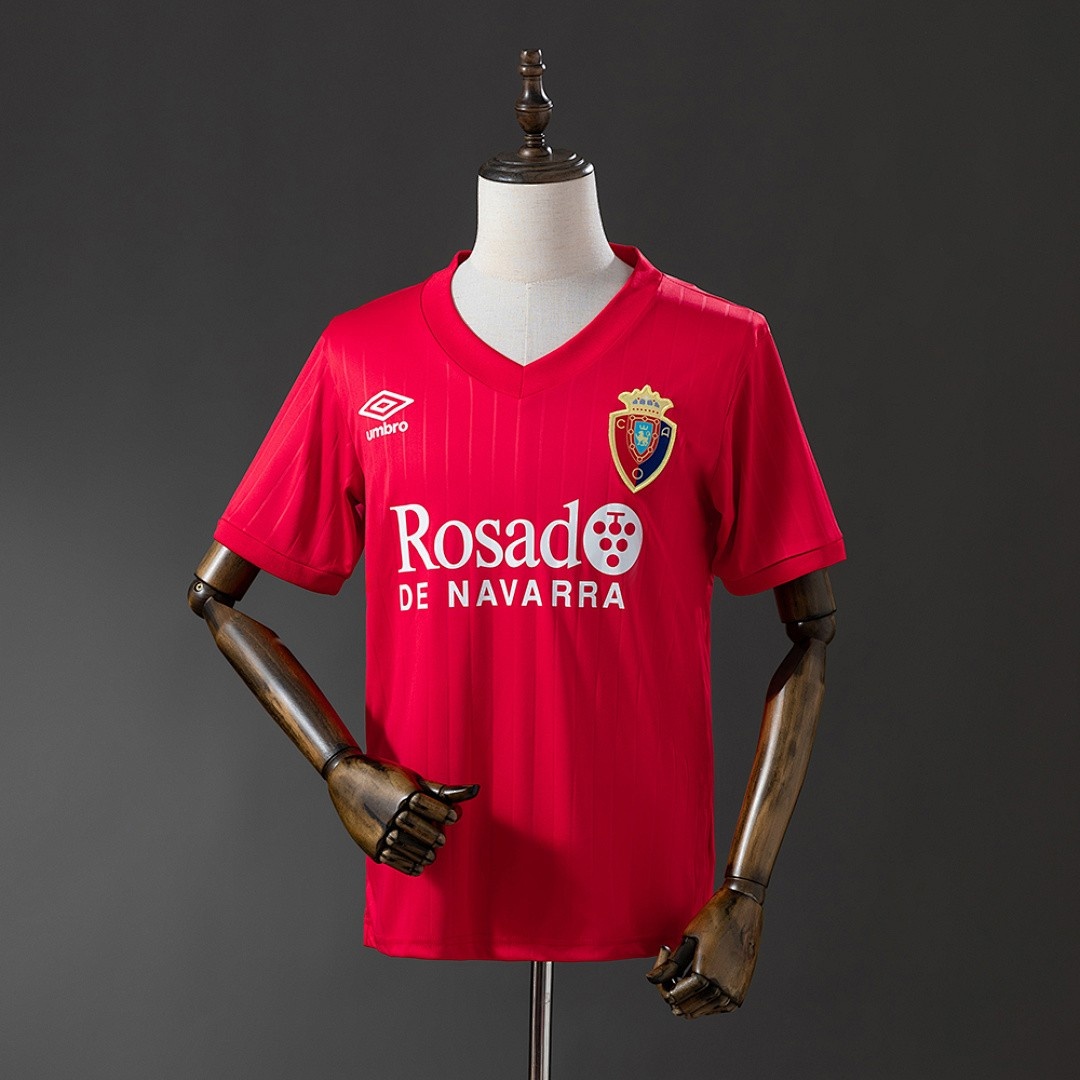 JER-4838_1 Osasuna 1987-1988 Home Retro Shirt - 图片 1