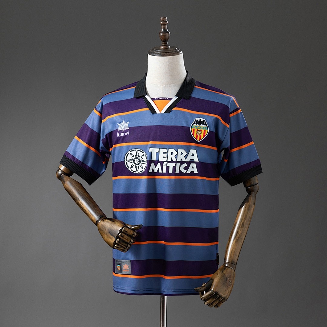 JER-4847_1 Valencia 1999-2000 Third Away Retro Jersey - 图片 1