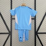 24/25 Real Madrid Kids Goalkeeper Jersey Blue - 图片 3