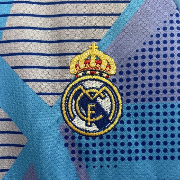 24/25 Real Madrid Kids Goalkeeper Jersey Blue - 图片 7