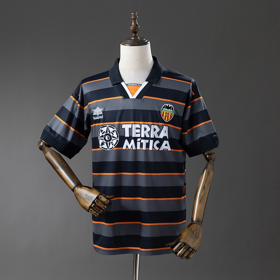 JER-4853_1 Valencia 1999/2000 Away Retro Jersey - 图片 1