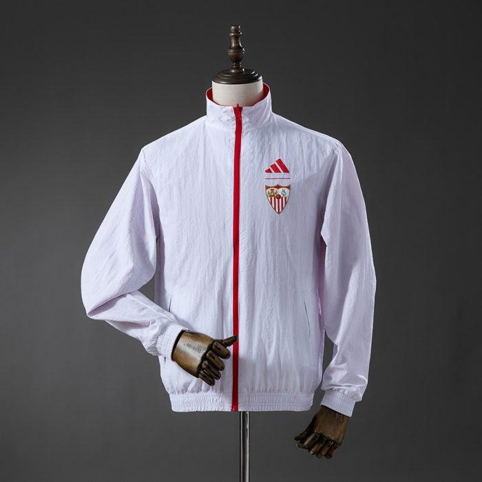 Sevilla Reversible Jacket Windbreaker - Red & White - 图片 2