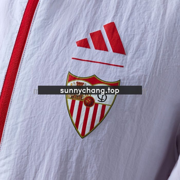 Sevilla Reversible Jacket Windbreaker - Red & White - 图片 4