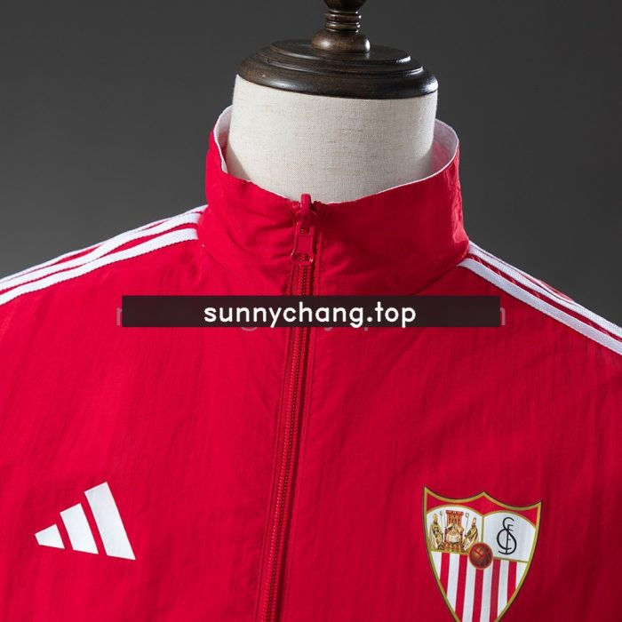 Sevilla Reversible Jacket Windbreaker - Red & White - 图片 9