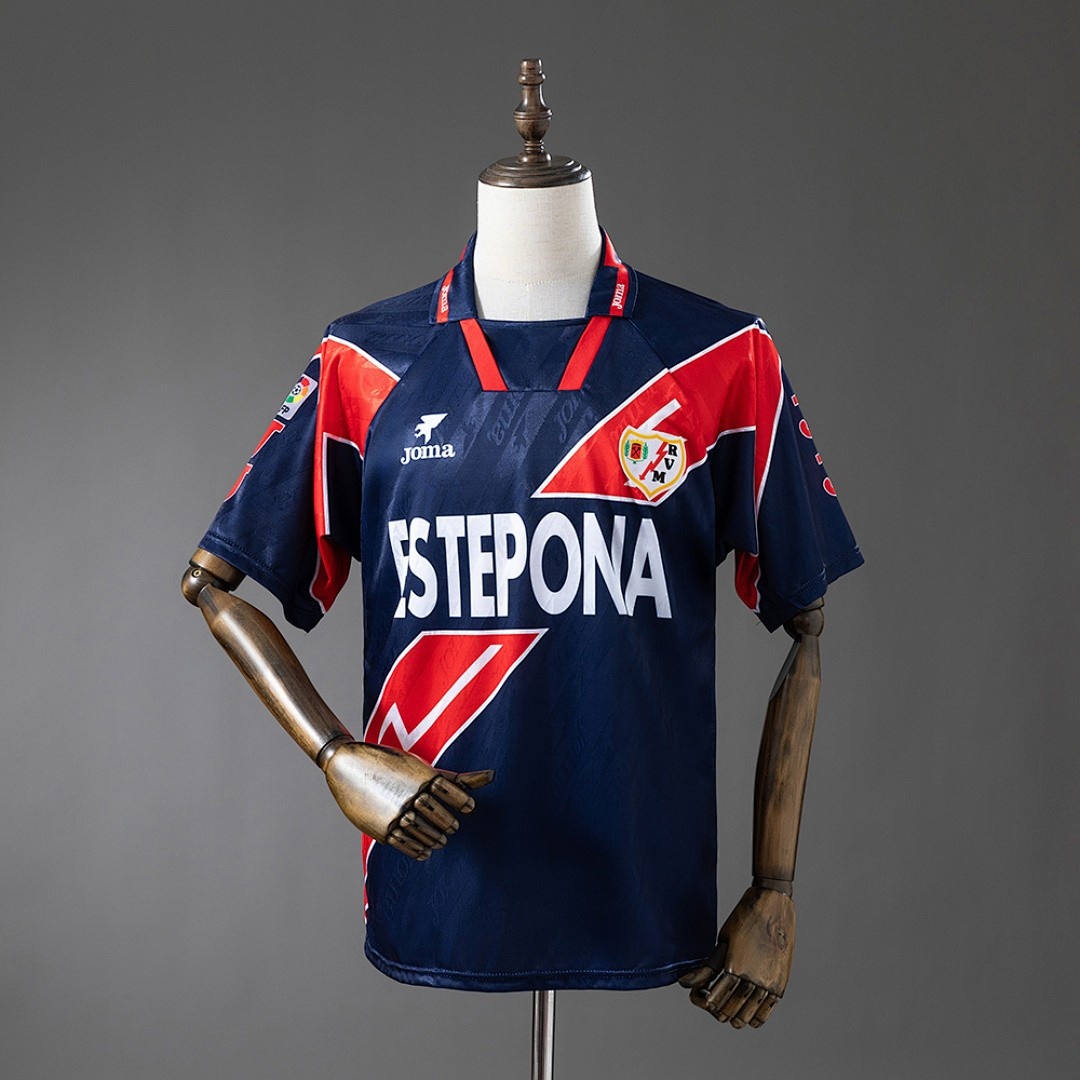 JER-4875_1 Rayo Vallecano 1995-1996 Away Retro Jersey - 图片 1