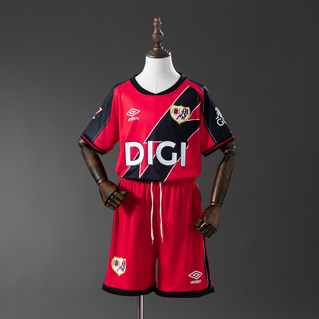 JER-4879_1 Rayo Vallecano 25/26 Away Game Kids Jersey - 图片 1
