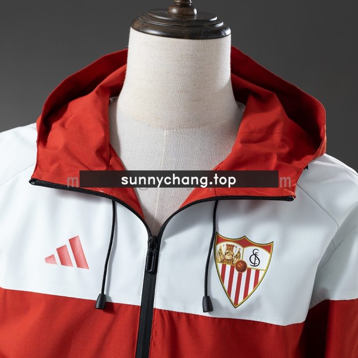 Sevilla Windbreaker - Red & White - 图片 8