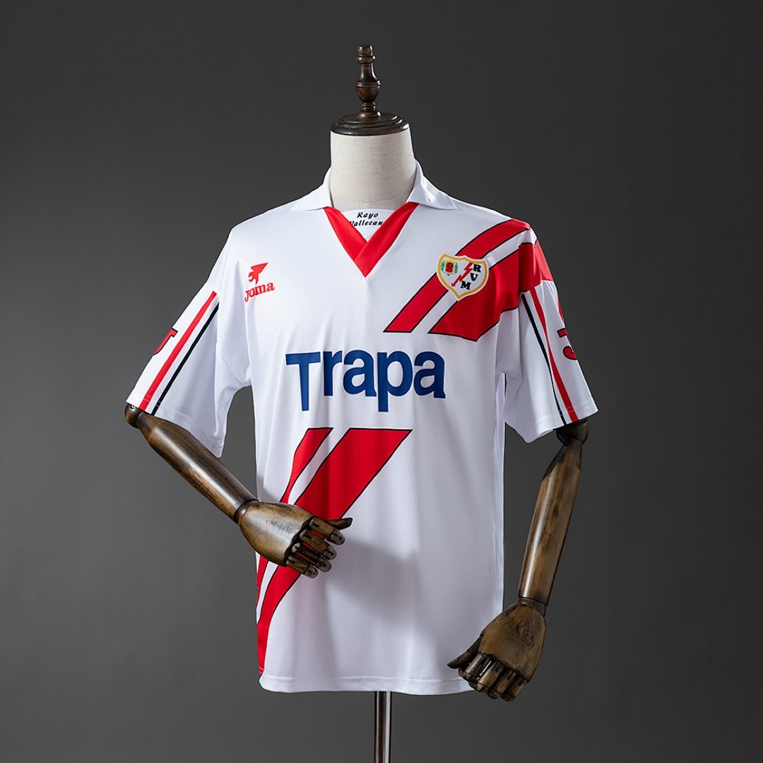 JER-4899_1 Rayo Vallecano 1997/98 Home Retro Shirt - 图片 1