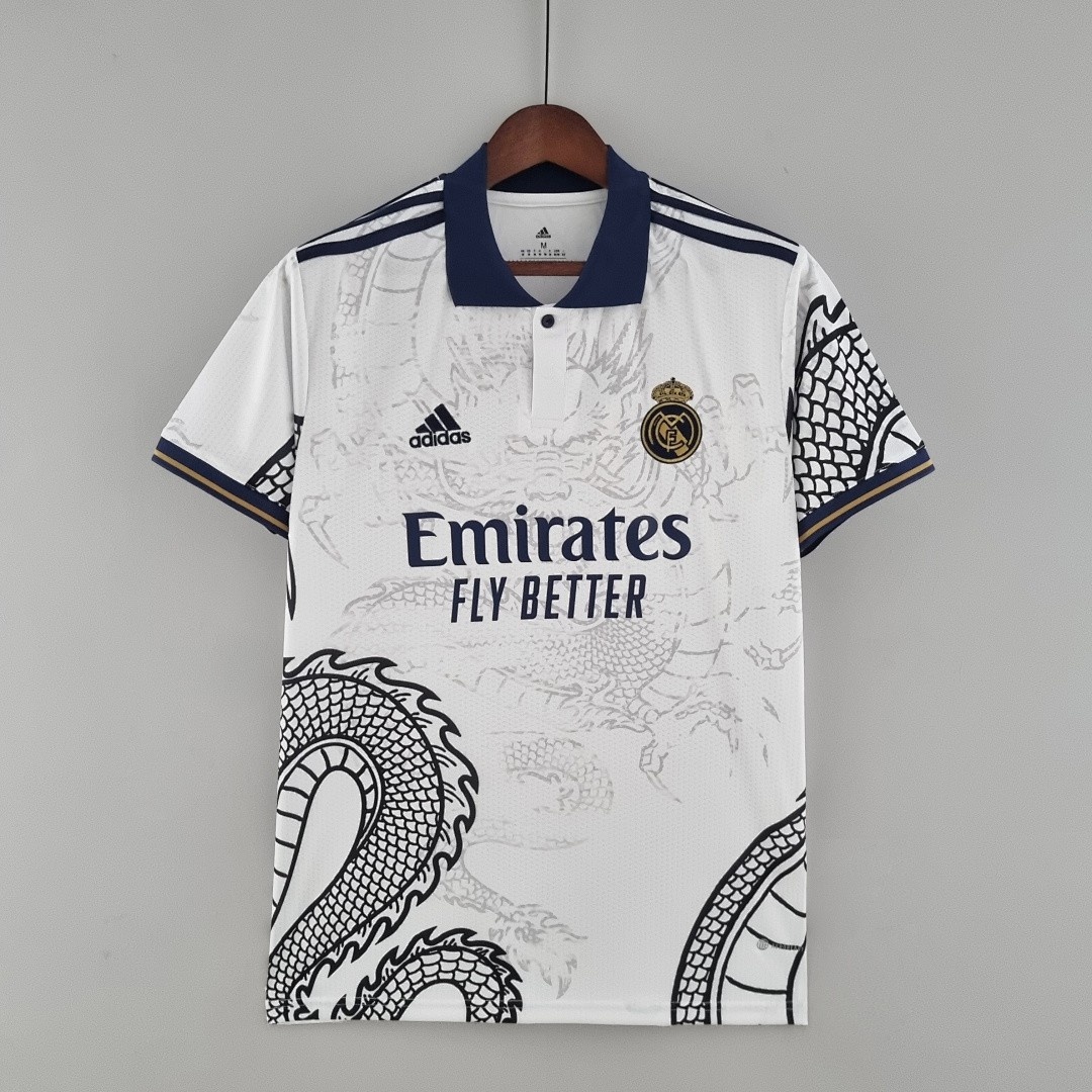 JER-4912_1 22/23 Real Madrid Chinese Dragon White - 图片 1