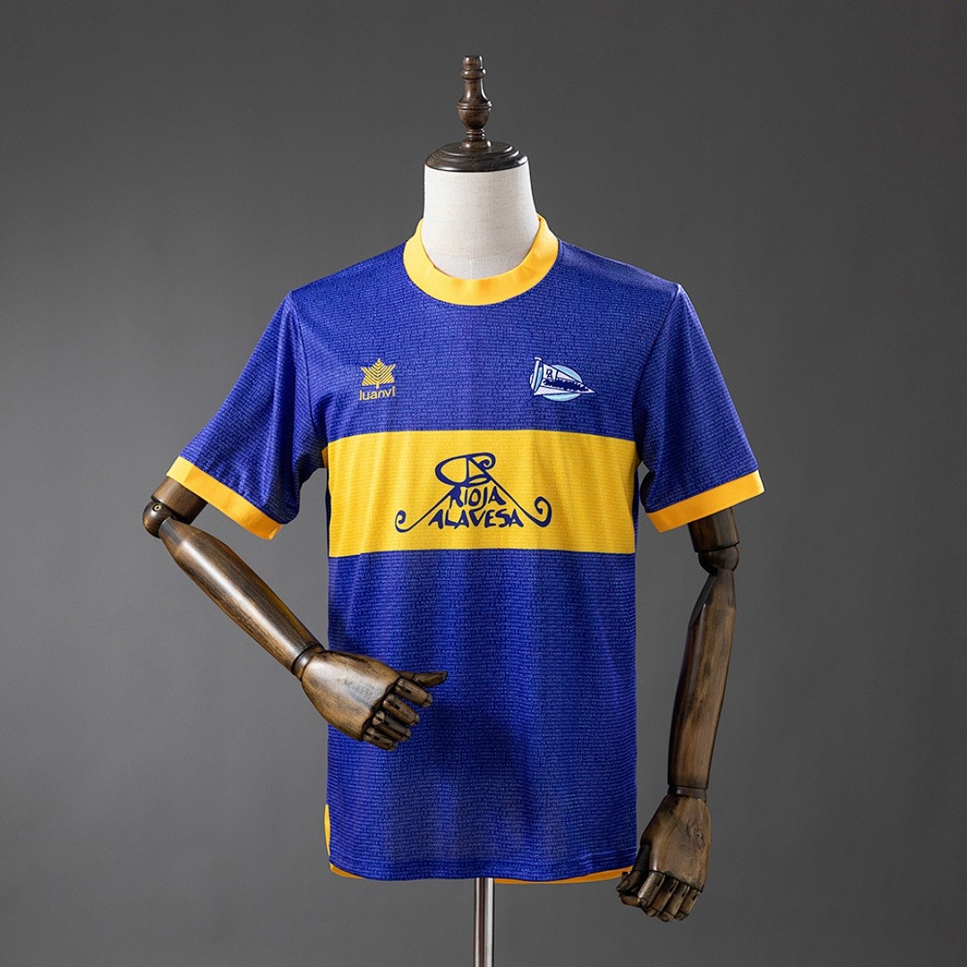 JER-4923_1 Deportivo Alavés 2000/2001 Home Retro Jersey - 图片 1