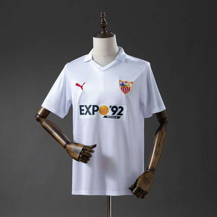 Sevilla 87/90 Home Retro Jersey S-XXL - 图片 8