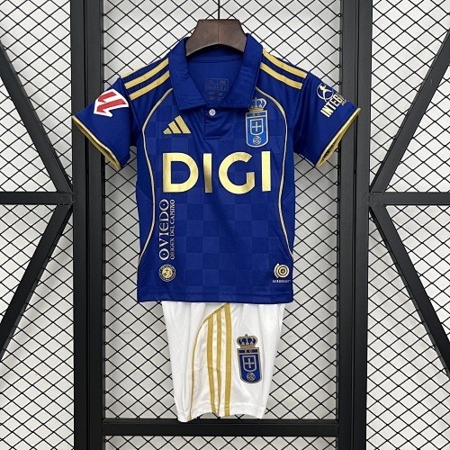 JER-5087_1 Real Oviedo 25/26 Home Kids Jersey - 图片 1