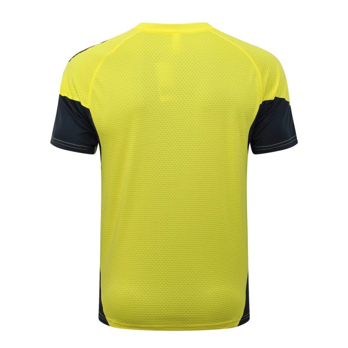 Real Madrid Yellow Short Sleeve Training Suit - 图片 6