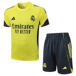 Real Madrid Yellow Short Sleeve Training Suit - 图片 7