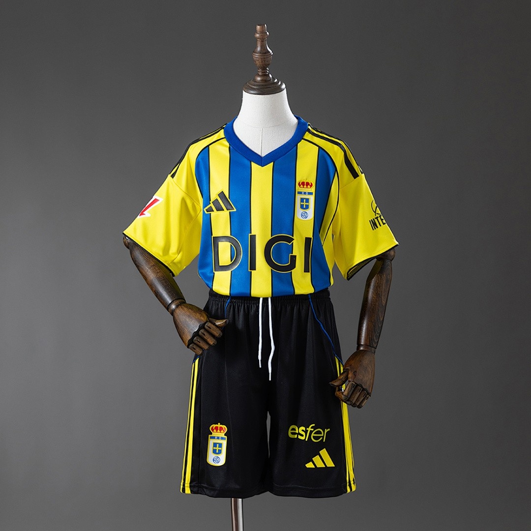 JER-5090_1 Real Oviedo 2025-2026 Away Kids Jersey - 图片 1