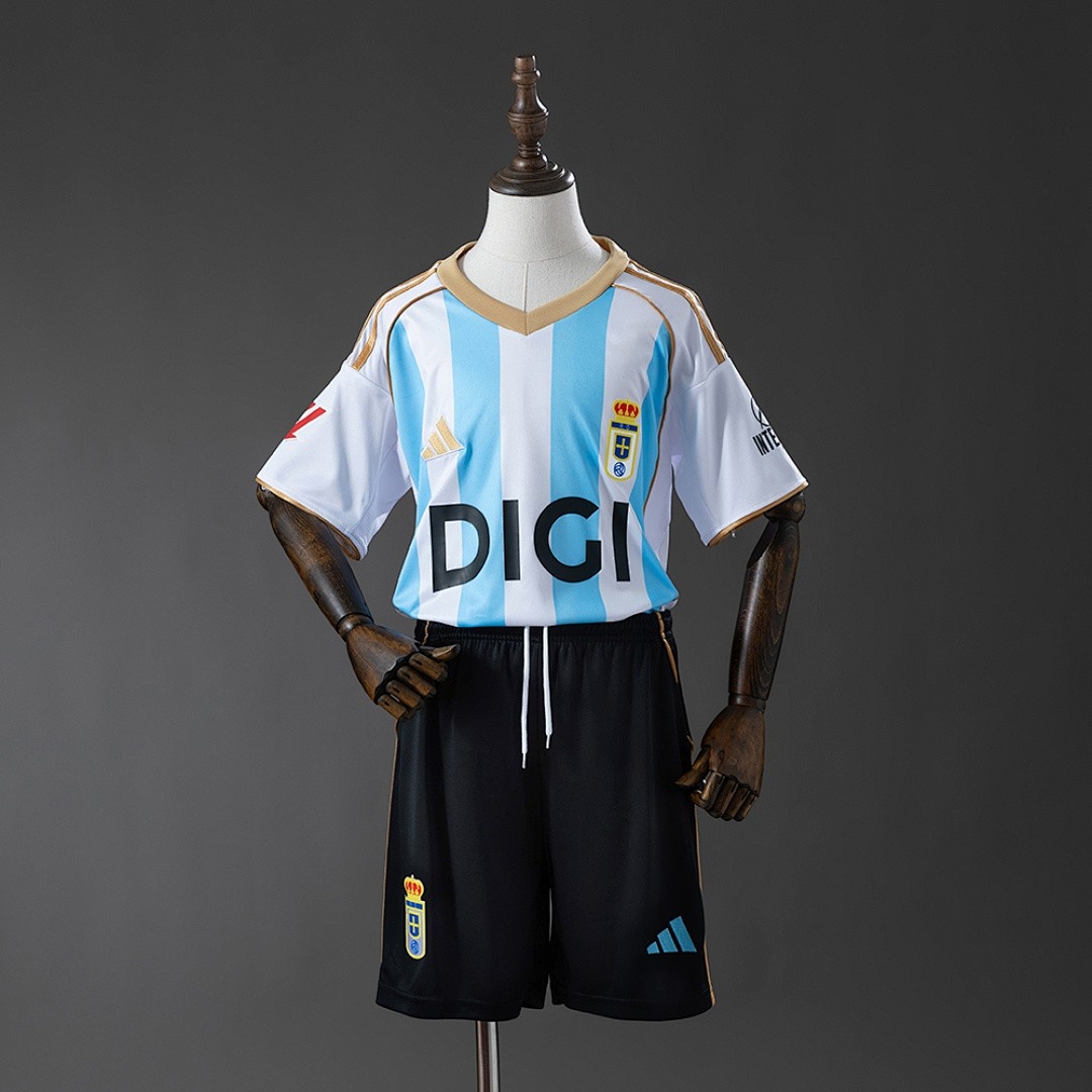 JER-5095_1 Real Oviedo 25/26 Third Away Kids Kit Jersey - 图片 1