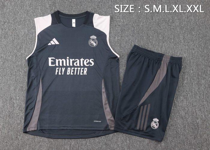 Real Madrid 24-25 Vest Grey - 图片 2