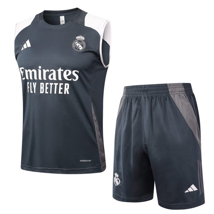 Real Madrid 24-25 Vest Grey - 图片 8
