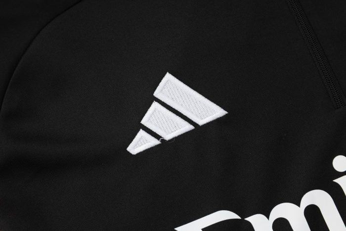 Real Madrid Black Half-Zip Jacket - 图片 6