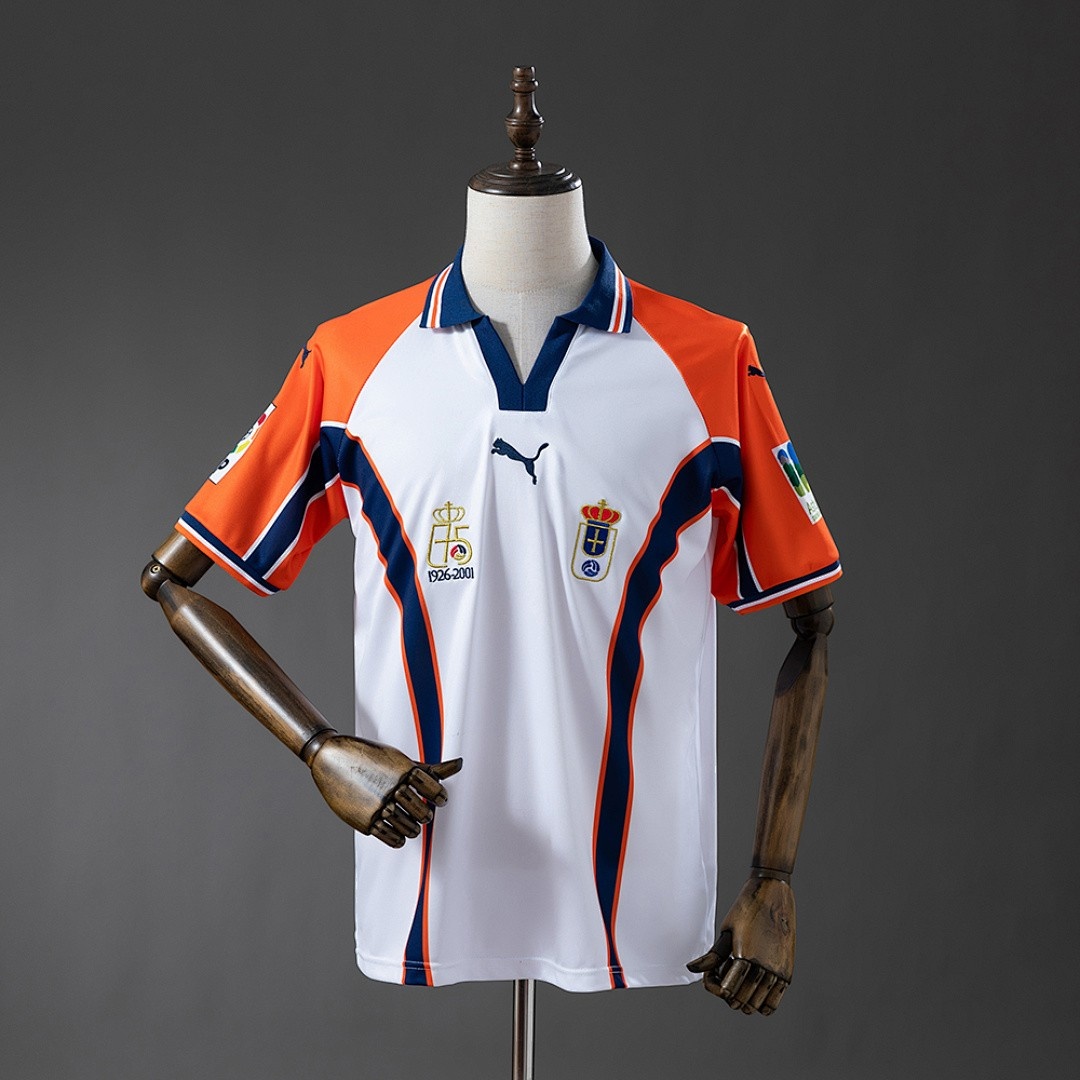 JER-5100_1 Real Oviedo 2001 Away Retro Jersey - 图片 1