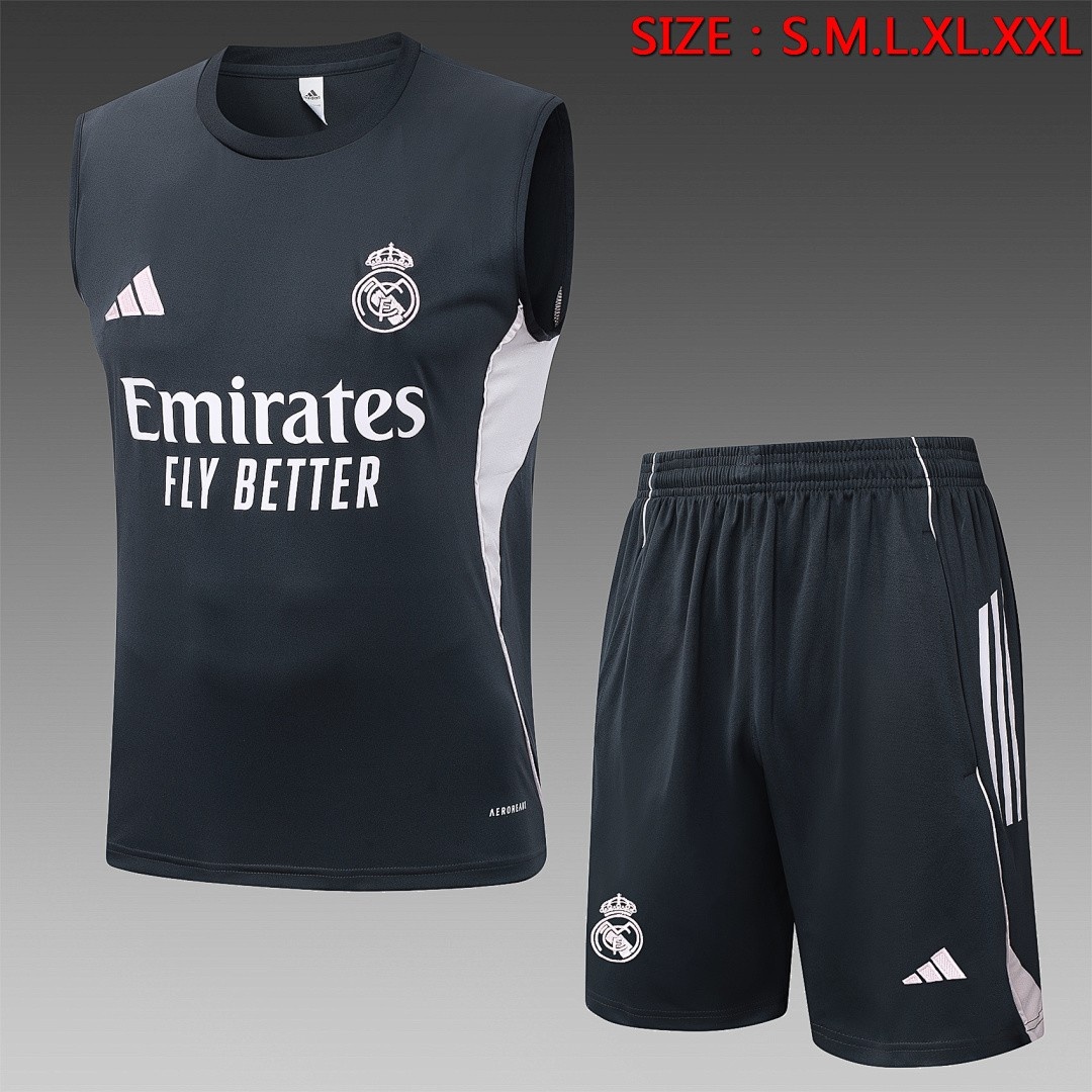 JER-5101_1 Real Madrid Vest Dark Gray - 图片 1