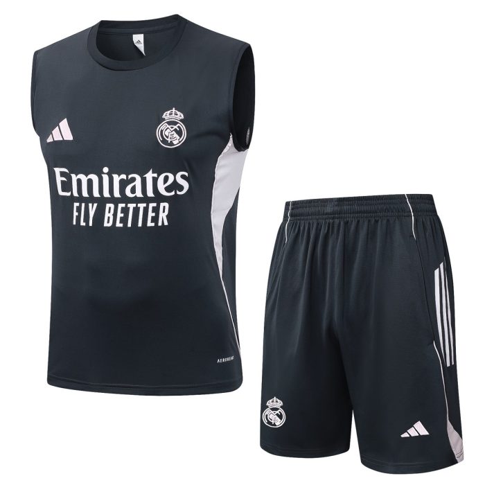 Real Madrid Vest Dark Gray - 图片 8
