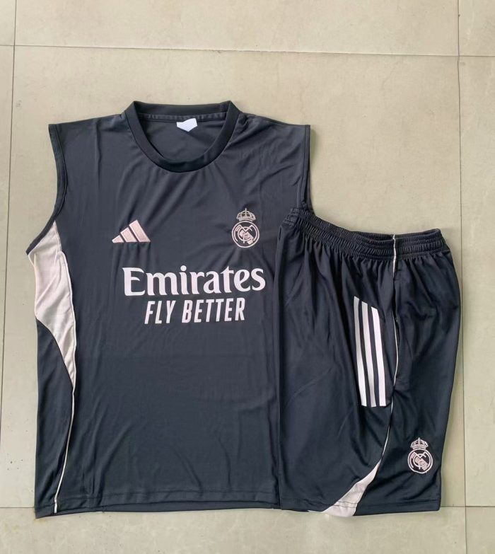 Real Madrid Vest Dark Gray - 图片 9