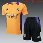 Real Madrid 24-25 Orange Short Sleeve Training Set