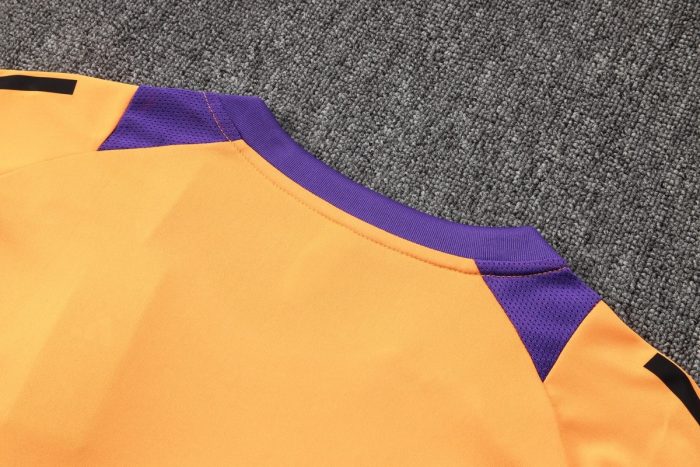 Real Madrid 24-25 Orange Short Sleeve Training Set - 图片 5