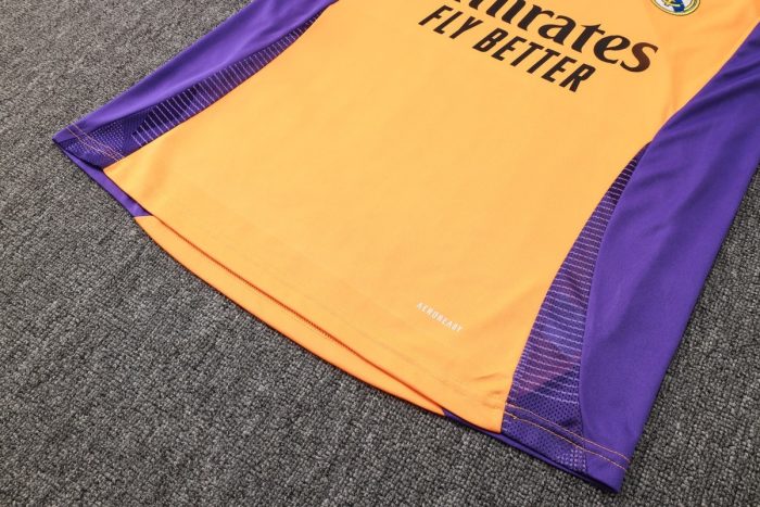 Real Madrid 24-25 Orange Short Sleeve Training Set - 图片 6