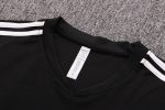 Real Madrid 22-23 Black with Purple Side Short Sleeve Training Suit - 图片 6