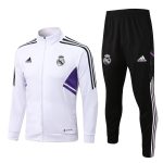 Real Madrid 22-23 White Long Zip Jacket - 图片 3