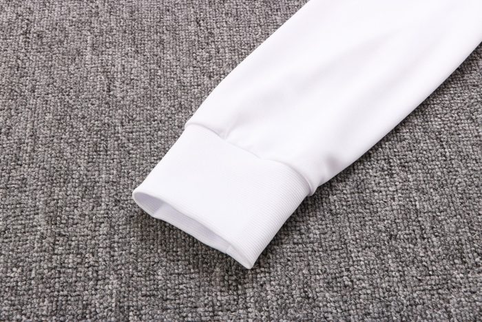 Real Madrid 22-23 White Long Zip Jacket - 图片 7