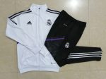 Real Madrid 22-23 White Long Zip Jacket - 图片 9