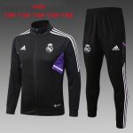 Real Madrid 22/23 Black Kids Long Zipper Jacket