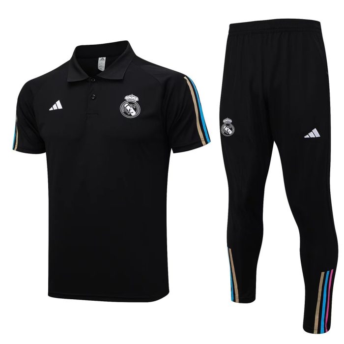 Real Madrid 23-24 Black Polo - 图片 3